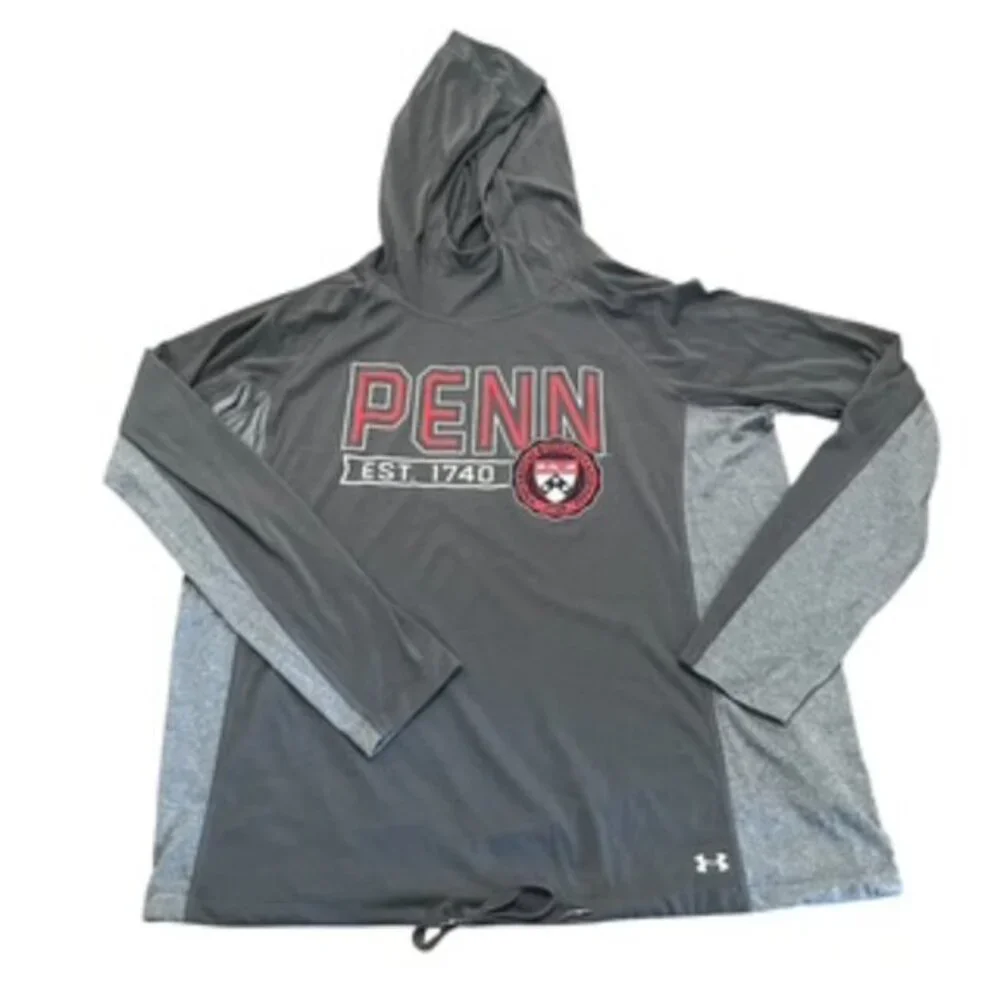 University Of Pennsylvania‎ Under Armour Women’s Sz Large Hoodie Heat Gear